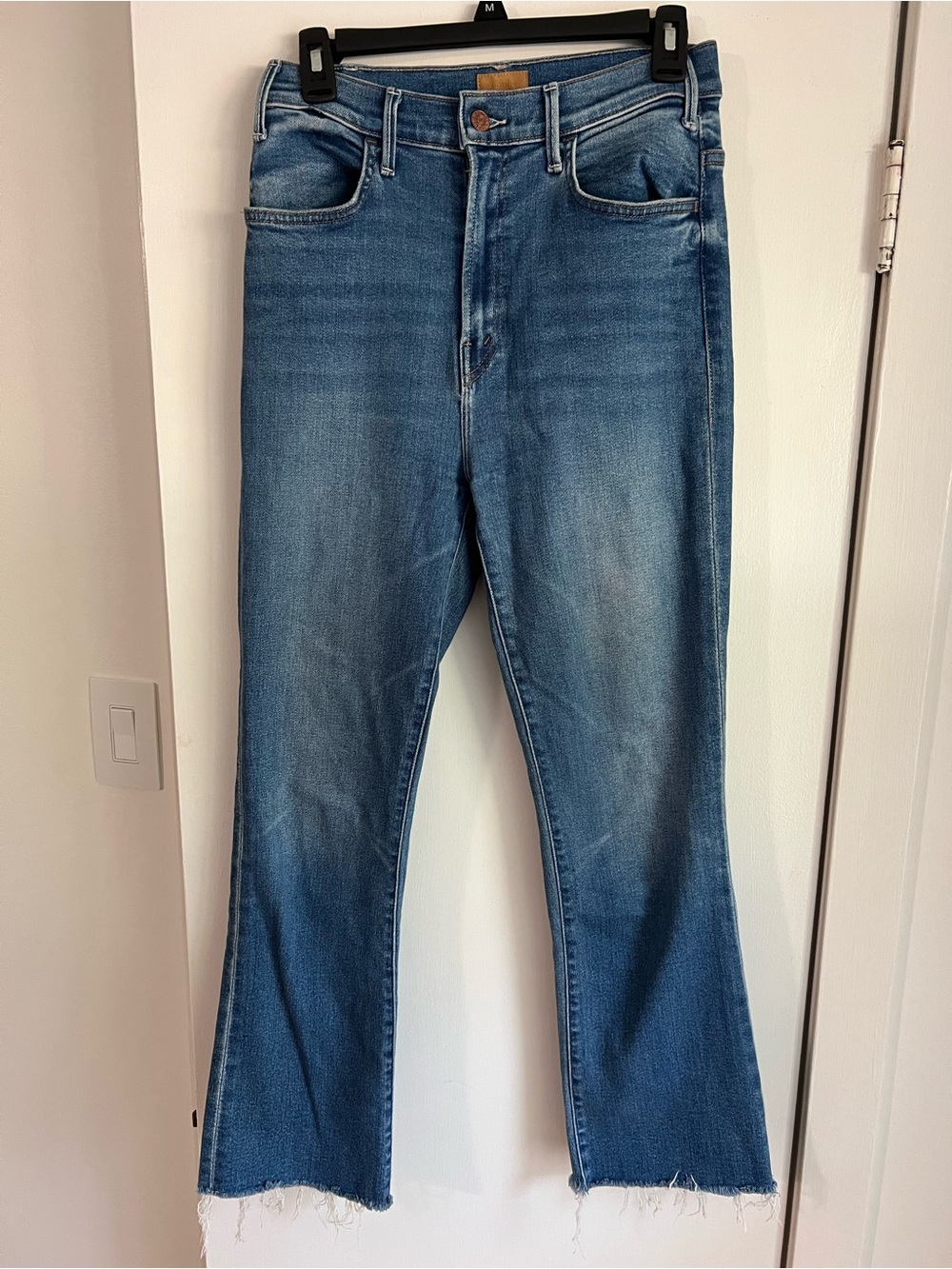 MOTHER The Hustler High-Rise Ankle Fray Jeans | Layover Wash | Size 29 - Picture 2 of 14